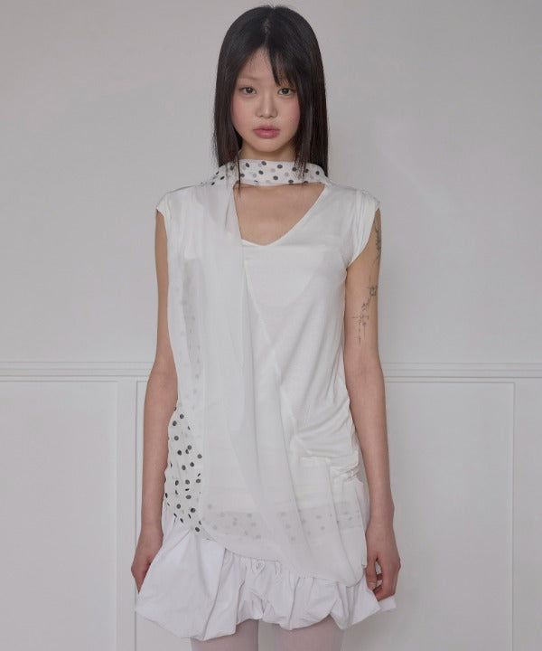 flareup-ss-25-layered-dot-scarf-tshirt-(fl172_white)