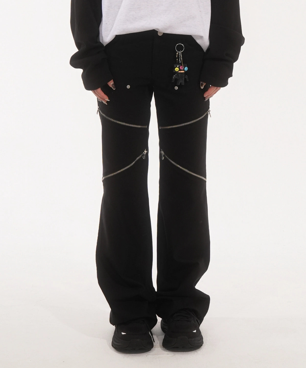 fanyoung-fw-25-damaged-bootscut-pant-black-s