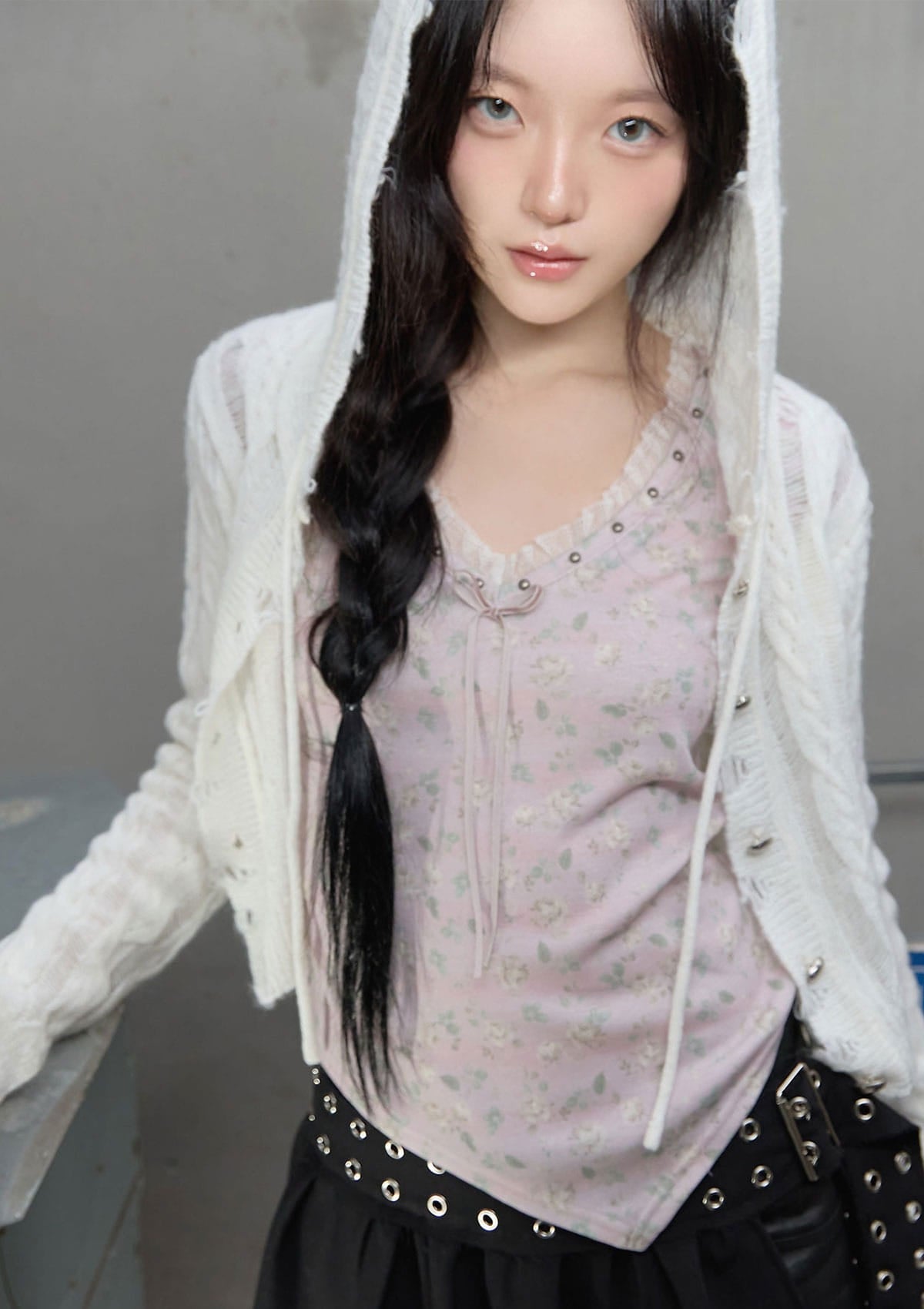 cherryquiri-fw-26-damage-knit-hooded-cardigan-ivory-ivory-s