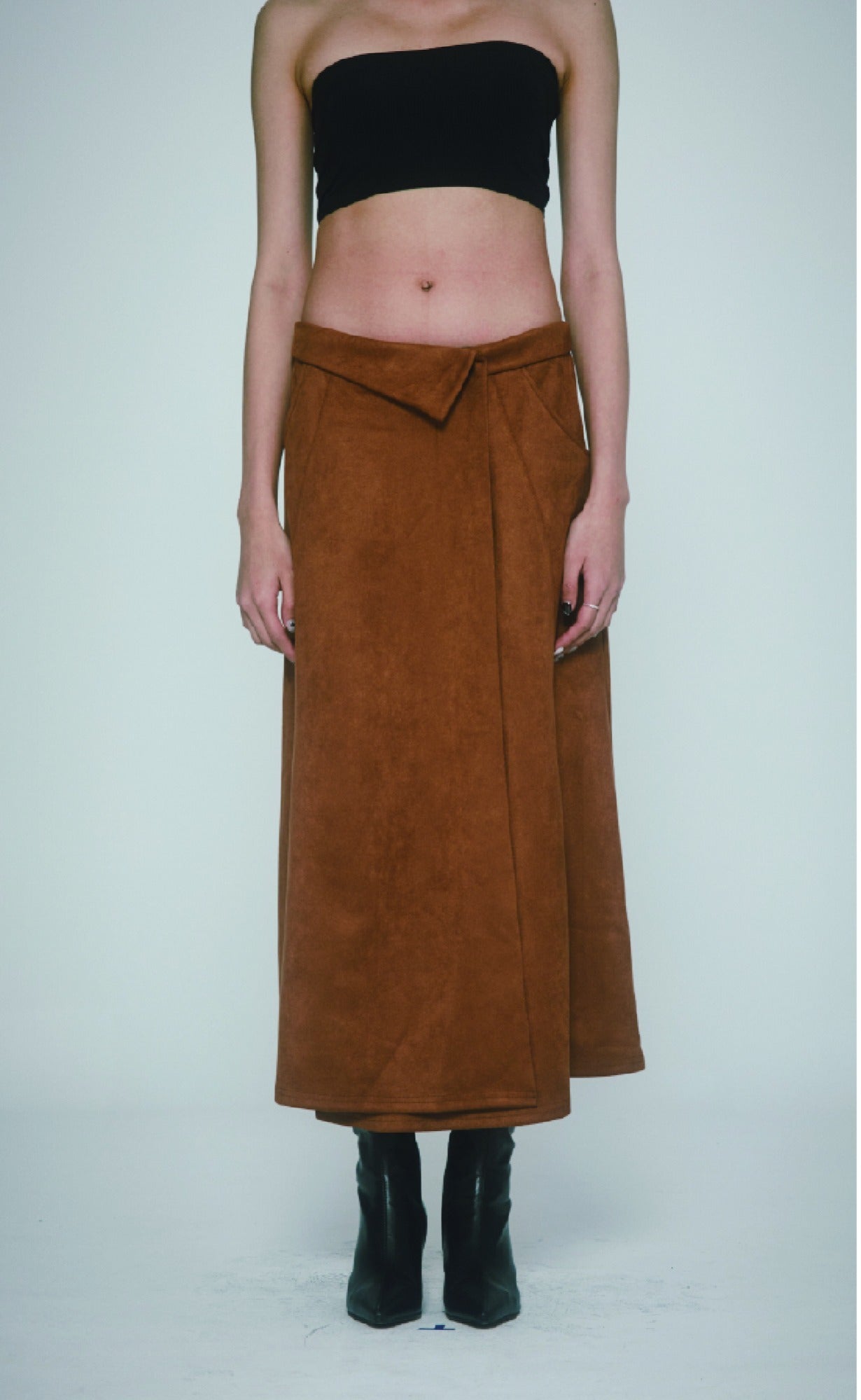 cutout-ss-26-wave-suede-skirt-brown-brown-s