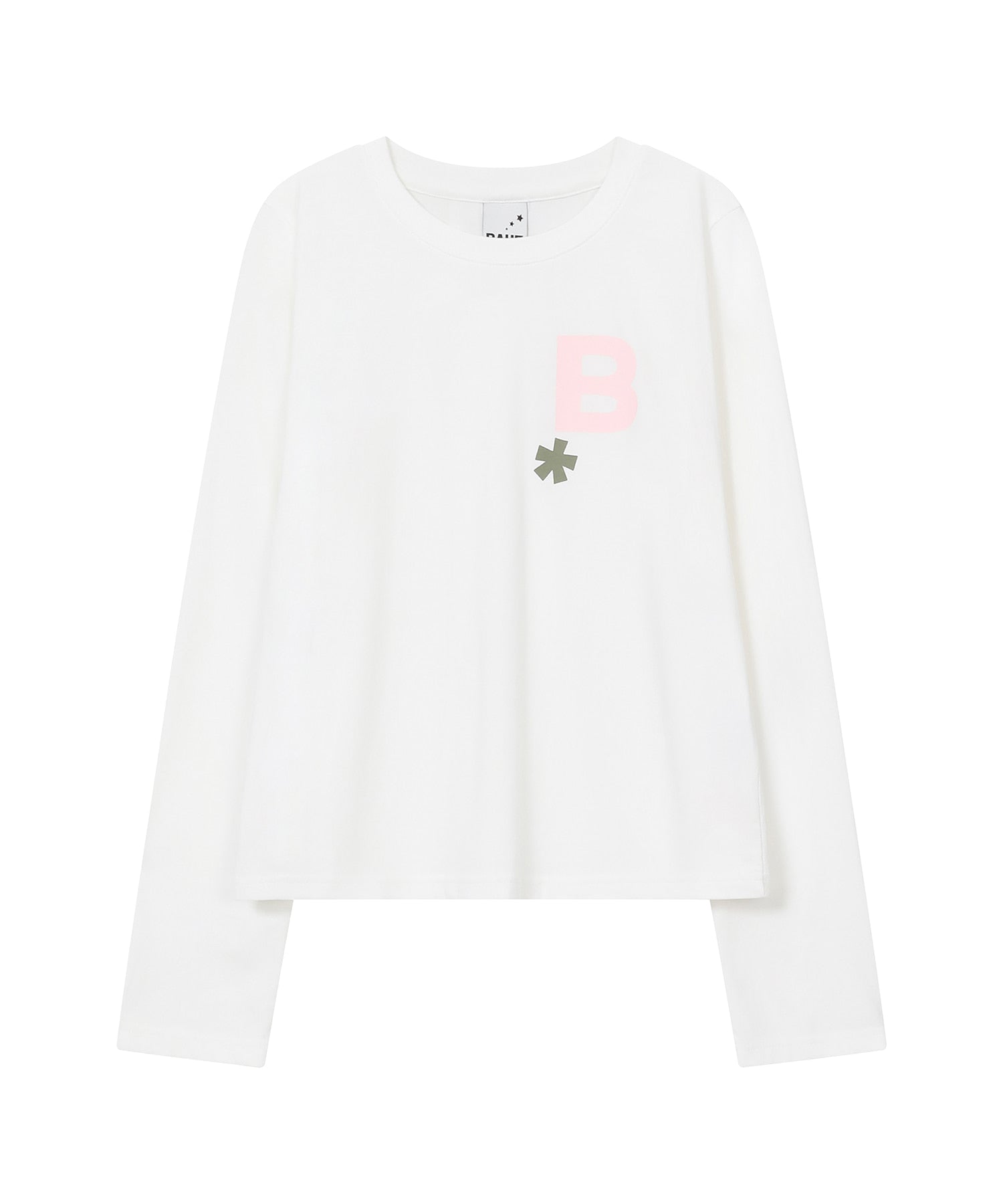 bauf-fw-26-b-logo-logo-slim-fit-long-sleeve-top-white-white-s