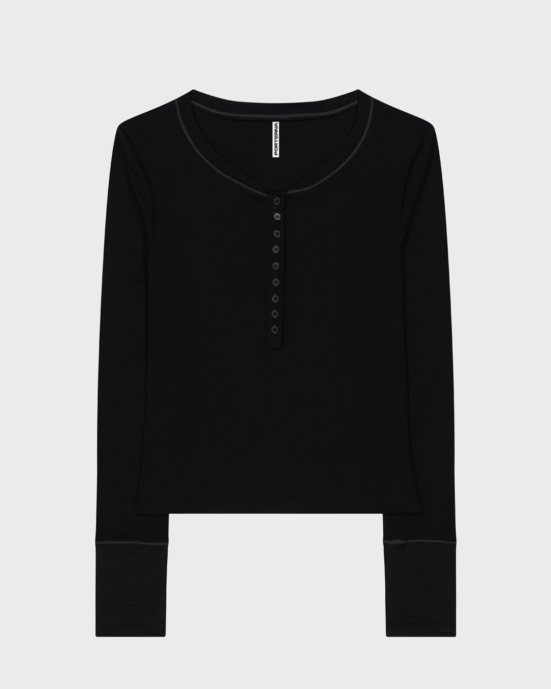 porterna-fw-25-mix-point-long-sleeve-button-t-shirt-black-black-s