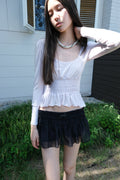 losesleepover-fw-26-chiffon-smocked-skort-black-black-s
