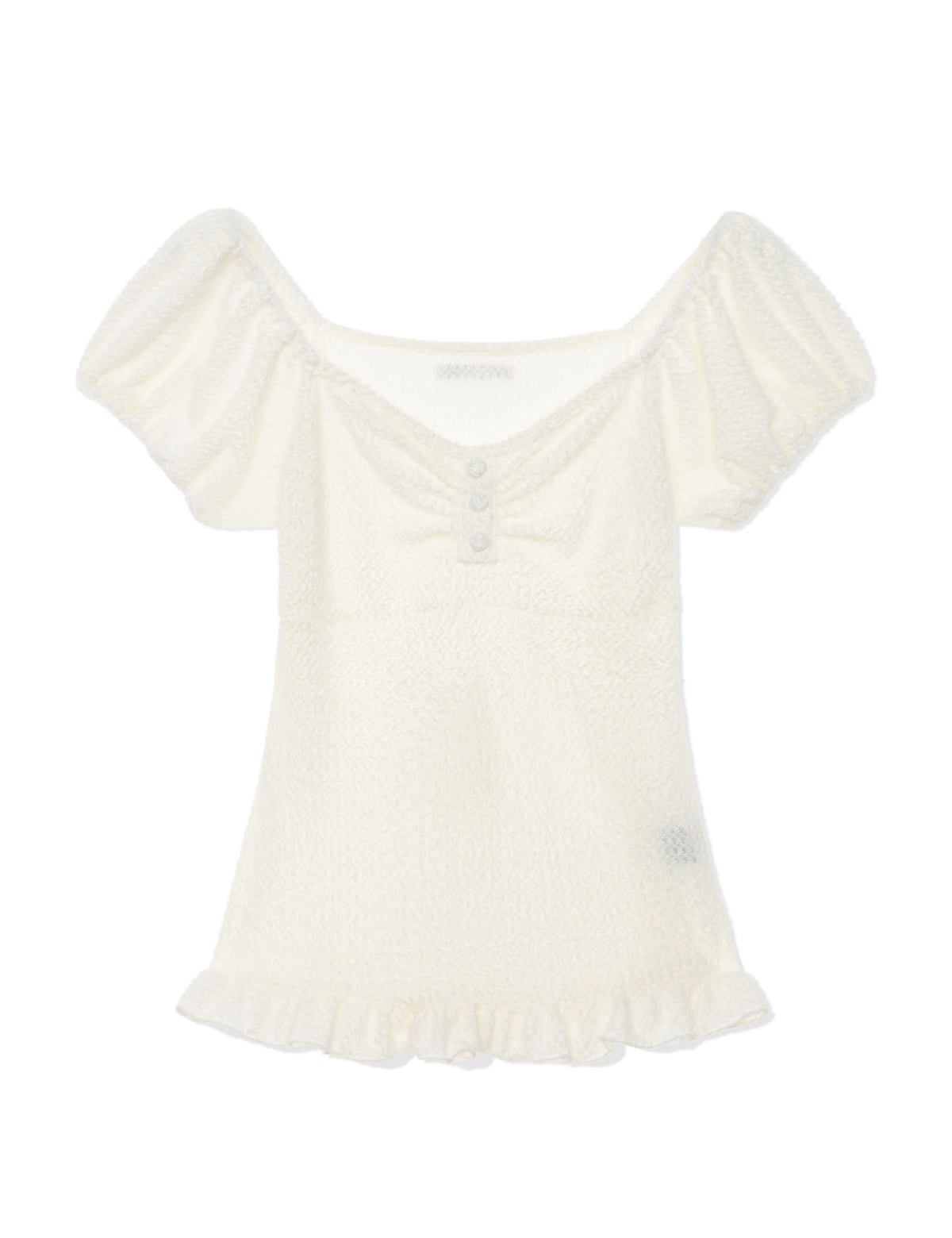 uglyshadow-fw-26-soft-shirring-t-shirt-ivory-ivory-s