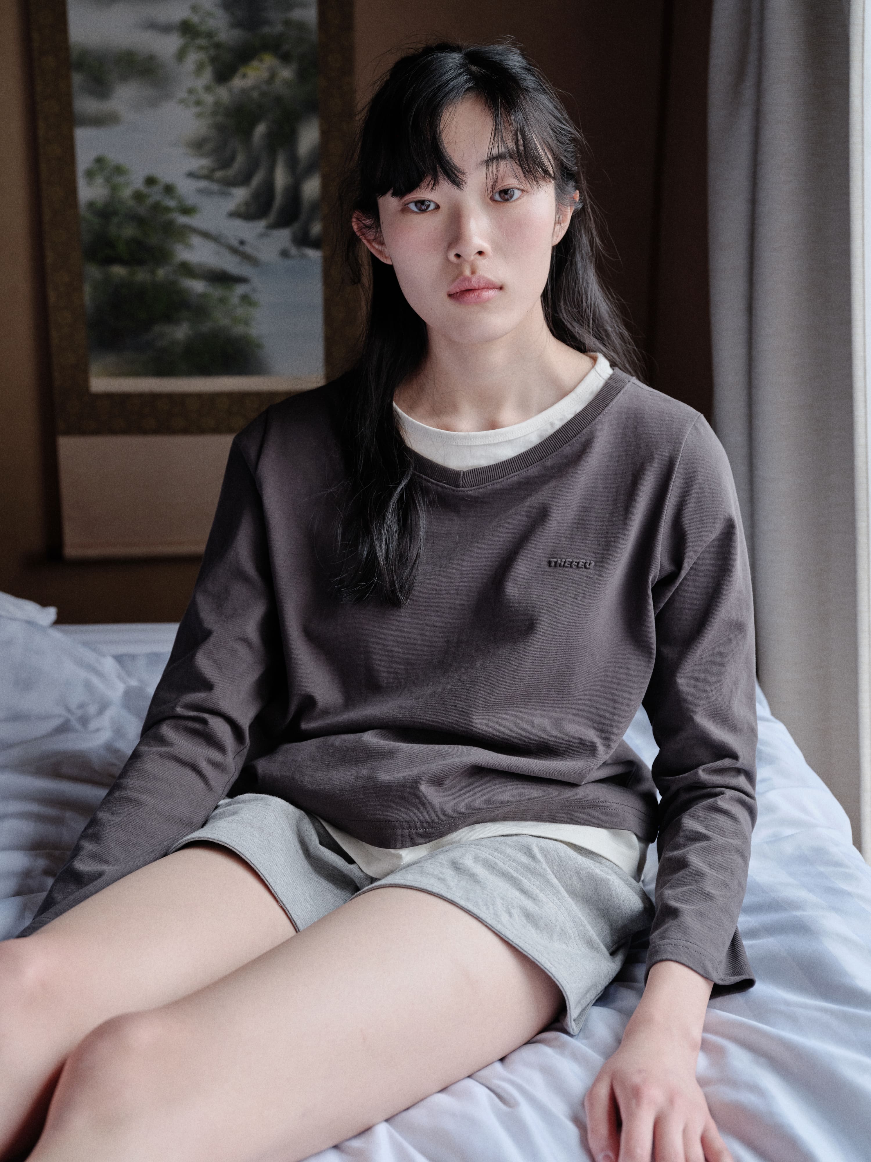 the-feu-ss-26-v-neck-layered-t-shirt-charcoal-charcoal-s