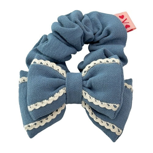 vonong-fw-25-ribbon-pom-pom-scrunch-blue-blue-s
