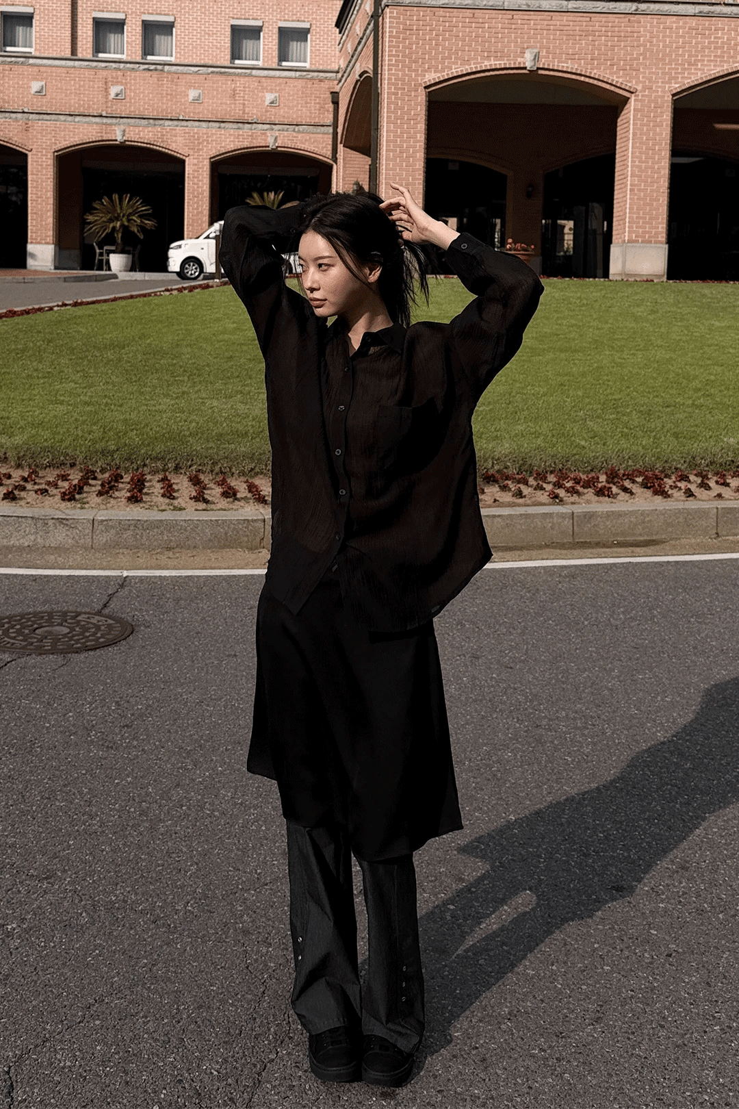 woohwa-ss-26-glossy-midi-skirt-black-black-s