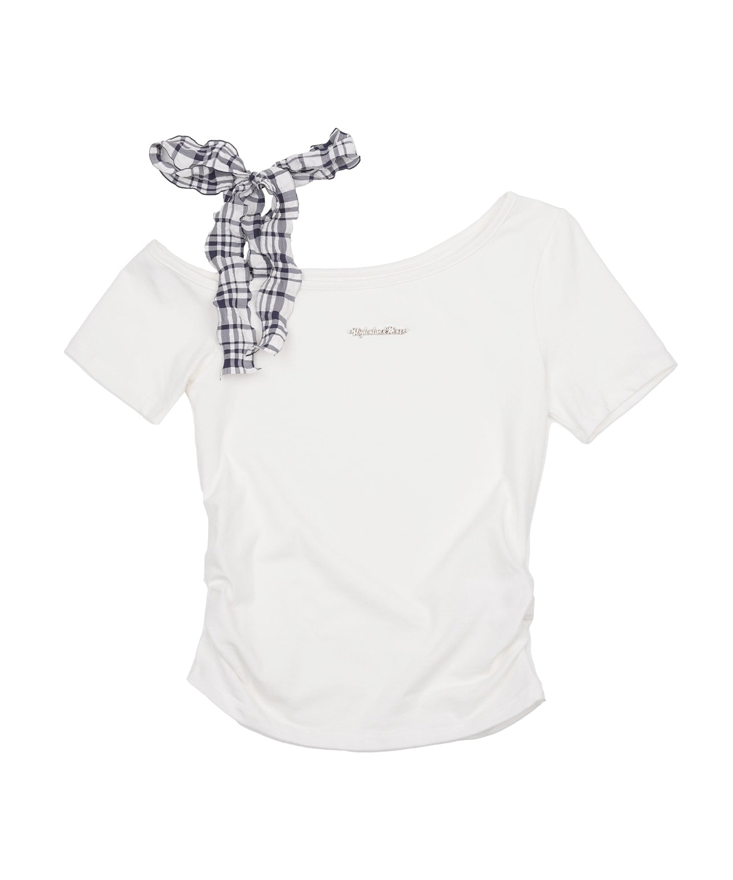 high-school-disco-ss-25-check-strap-offshoulder-short-sleeve