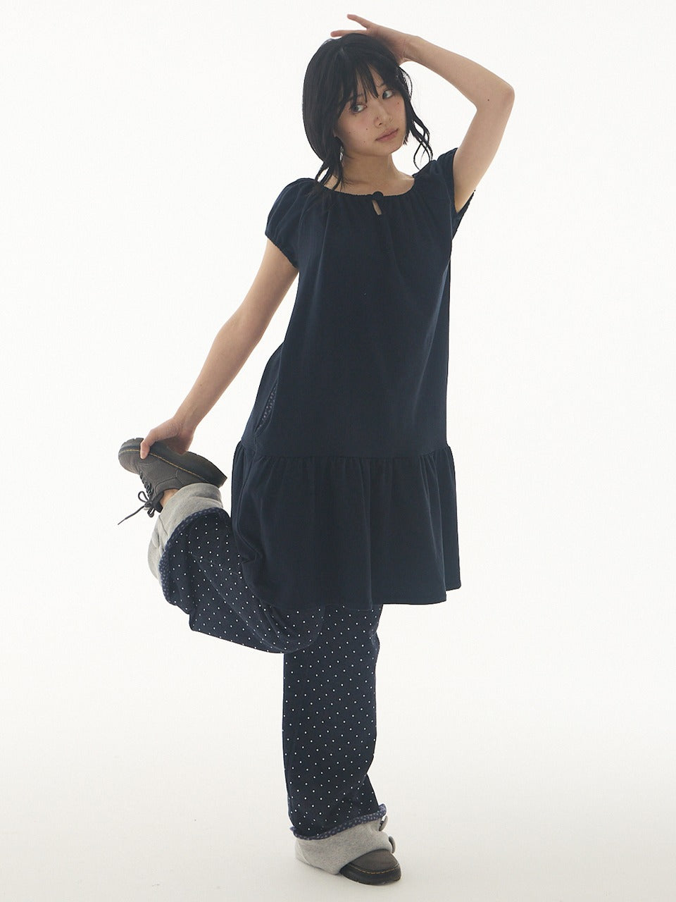 expired-girl-ss-26-mellow-dress-navy-navy-s