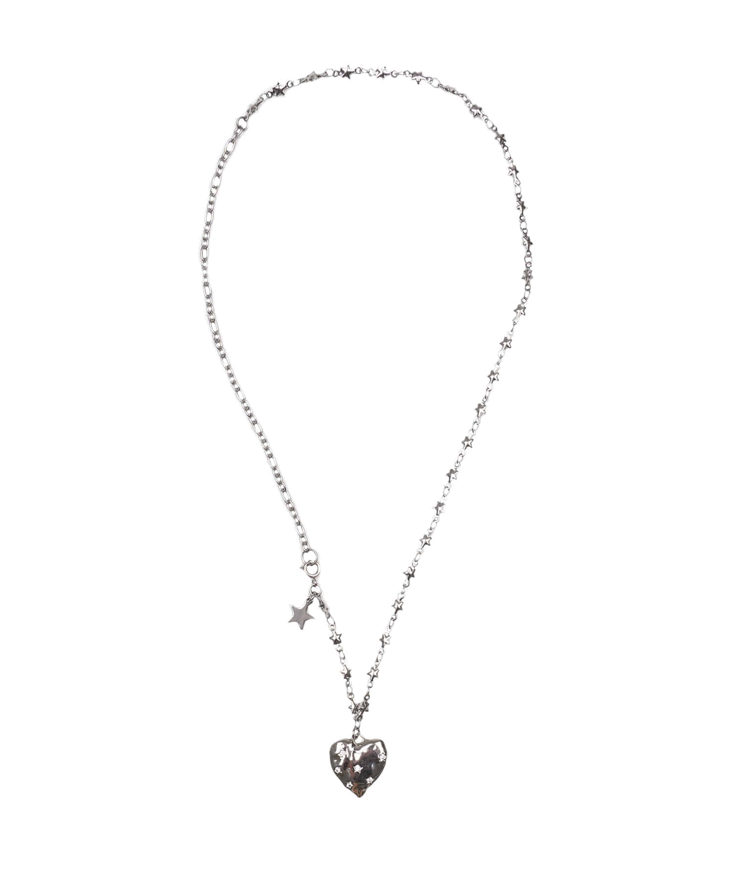 high-school-disco-fw-25-glitter-heart-chain-necklace-silver-s