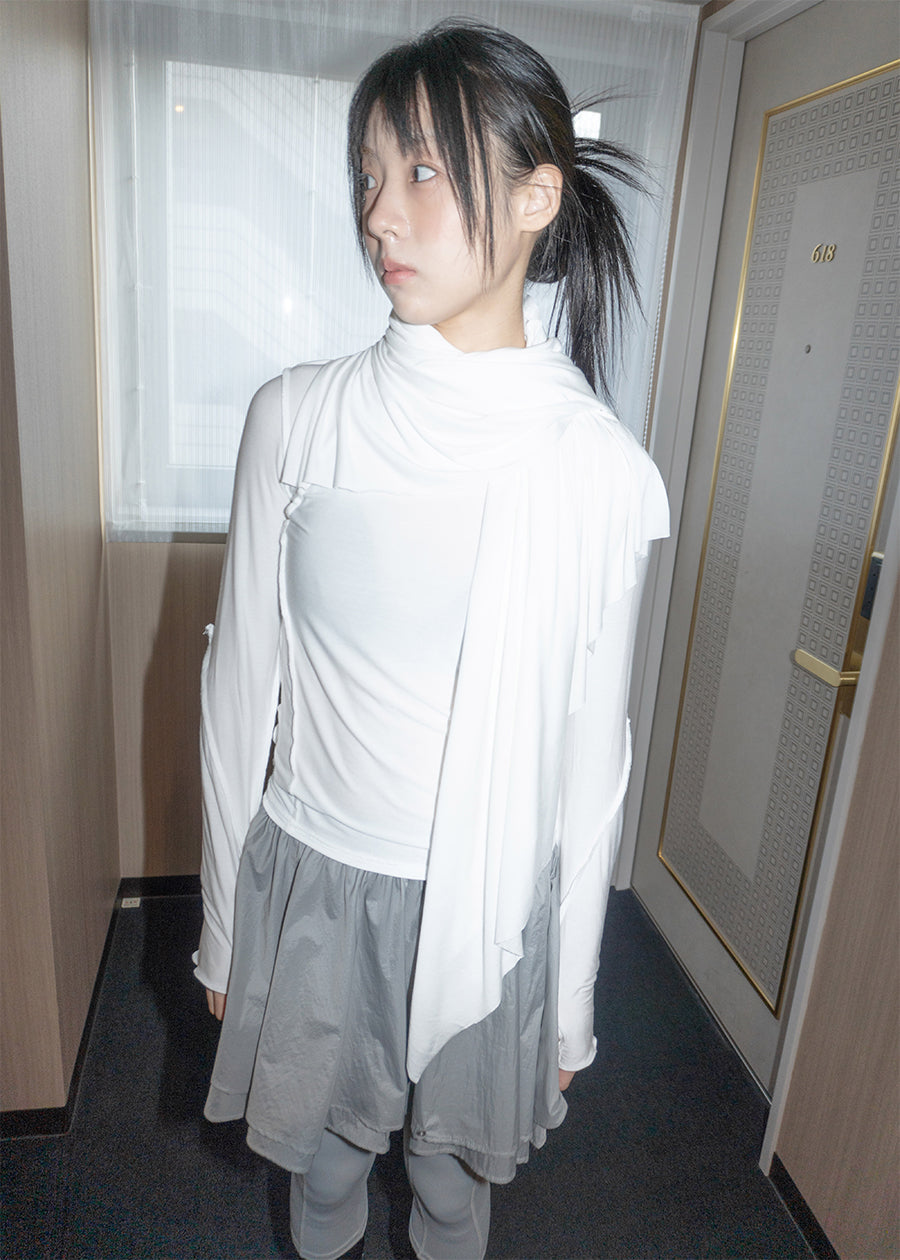 woohwa-fw-26-scarf-reverse-top-white-white-s