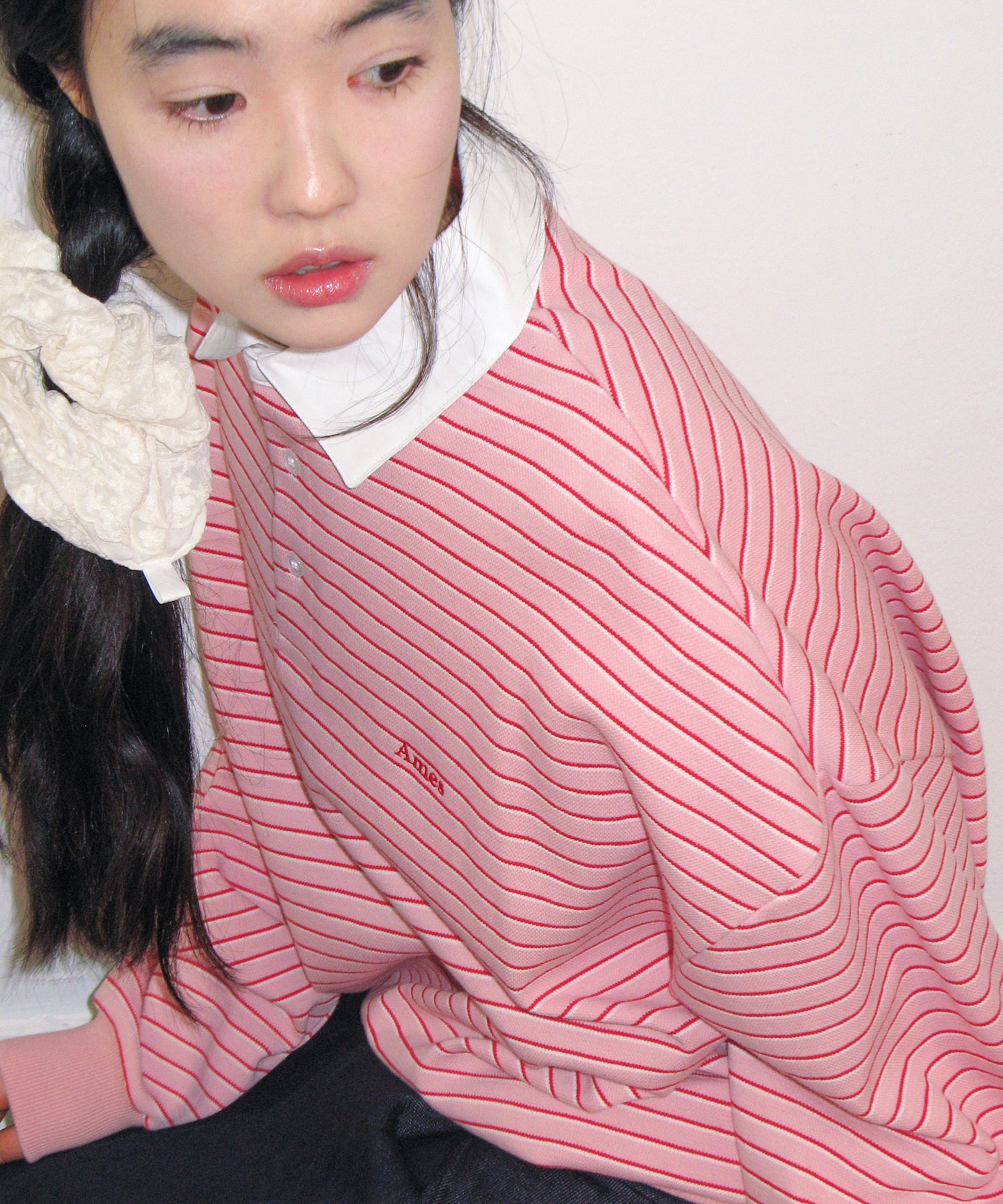 ames-worldwide-ss-26-rugby-stripe-sweatshirt-pink-pink-s