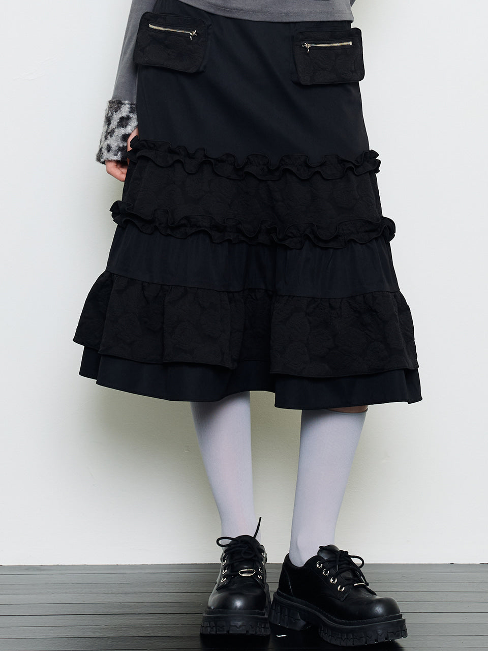 luv-is-true-fw-25-ev-pocket-skirt-black-black-s