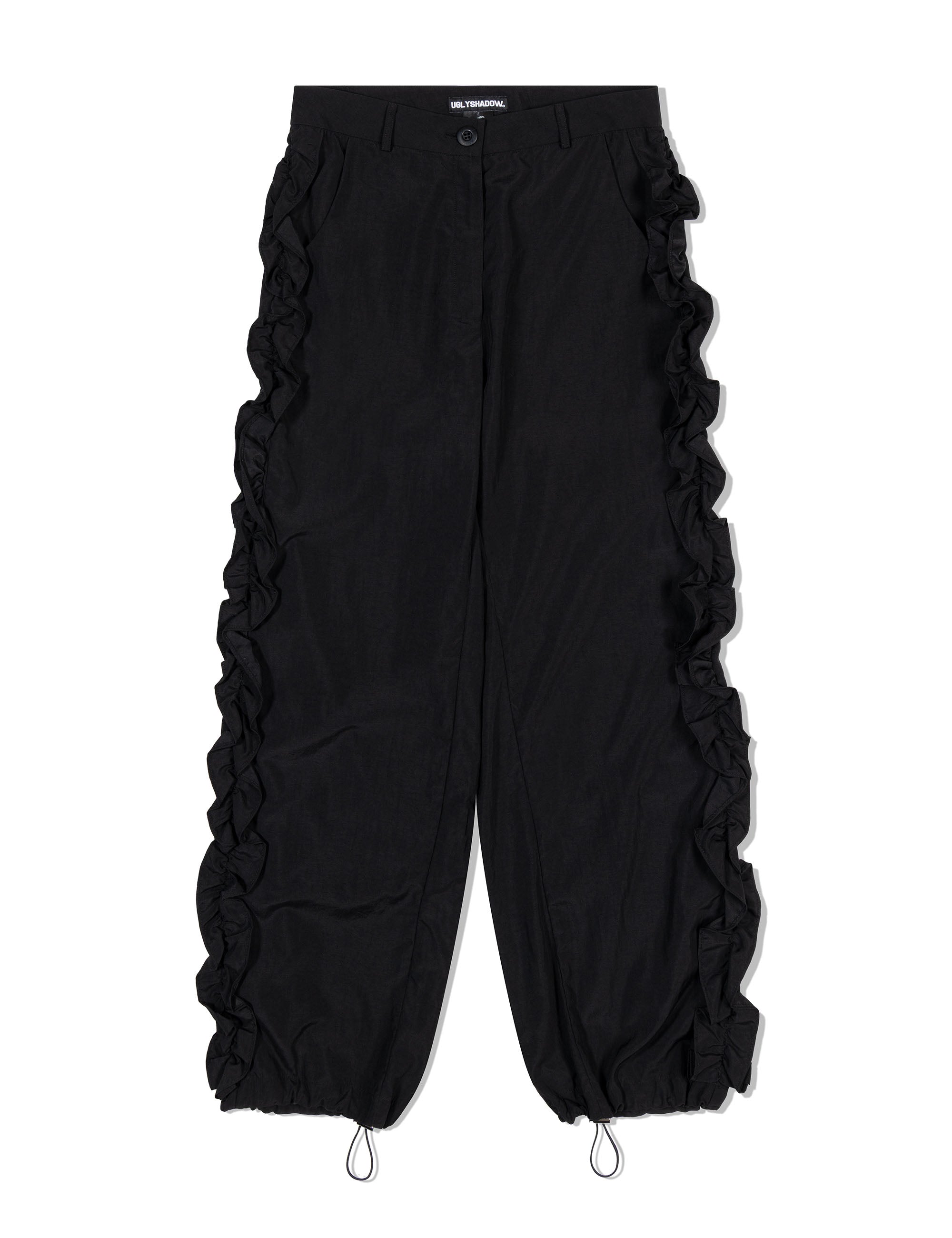ugly-shadow-ss-25-side-frill-pants(black)