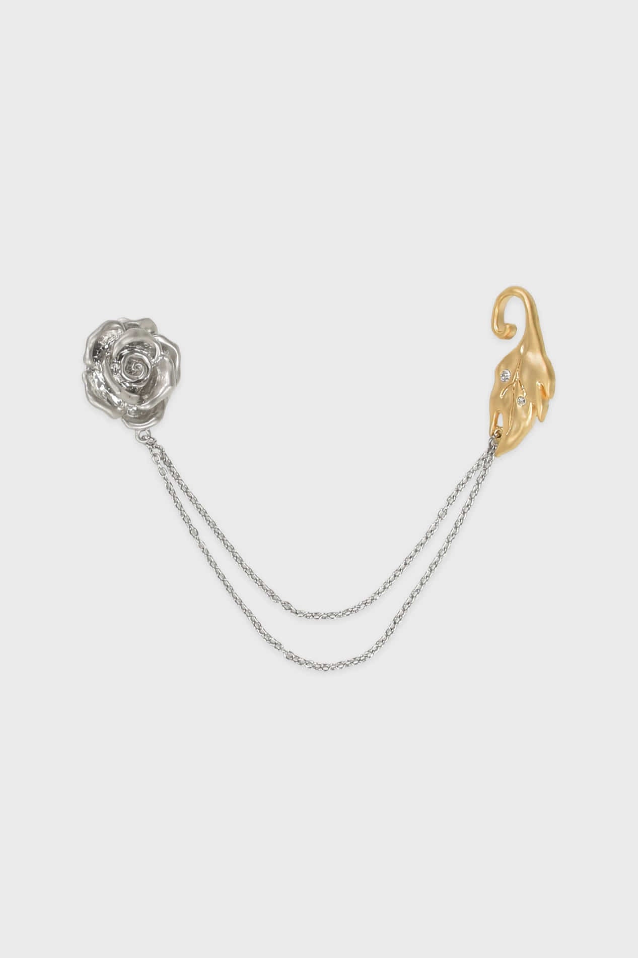 sinoon-fw-25-linked-roseleaf-brooch-silver-gold-silver-gold-s