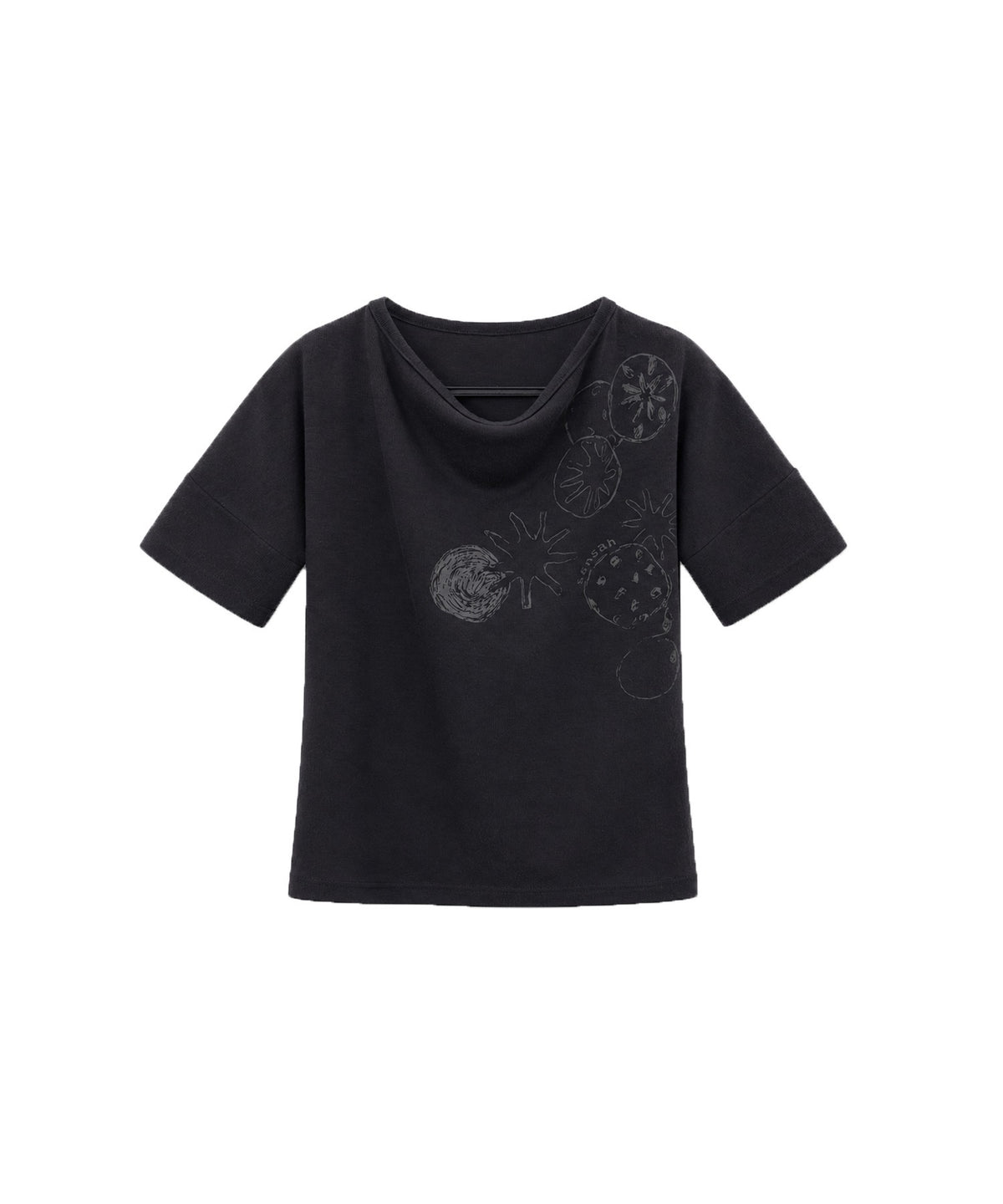 tansanmagnesium-fw-26-mushroom-drape-knit-t-shirt-navy-navy-s