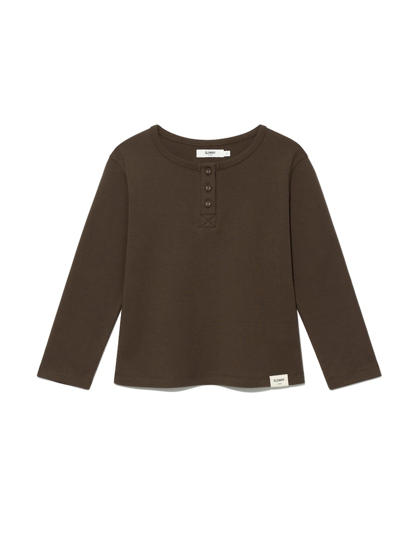 glowny-ss-25-3-4-button-fly-tee-choco-choco