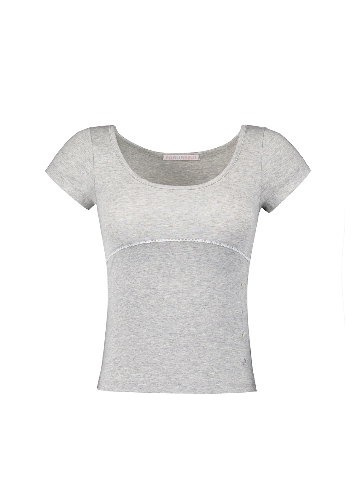 forusring-ss-26-twinny-button-tee-melange-grey-melange-grey-s