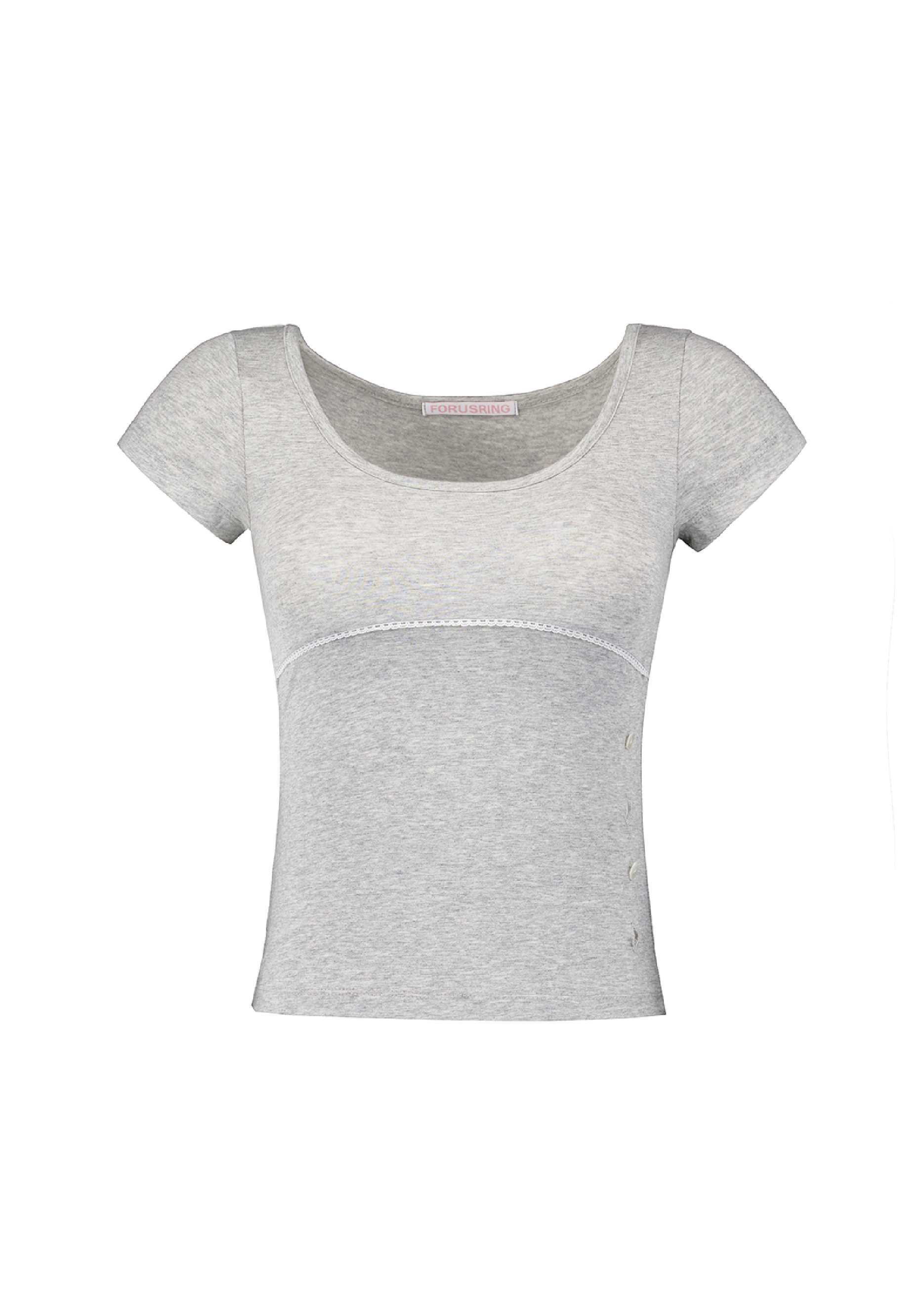 forusring-ss-26-twinny-button-tee-melange-grey-melange-grey-s