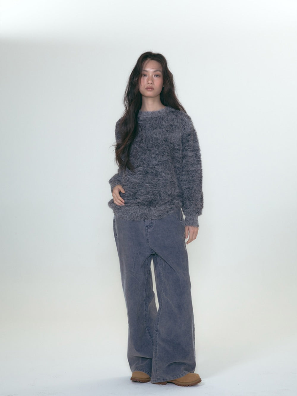 call-out-new-year-fw-25-cony-lips-hairy-knit-black-black-s