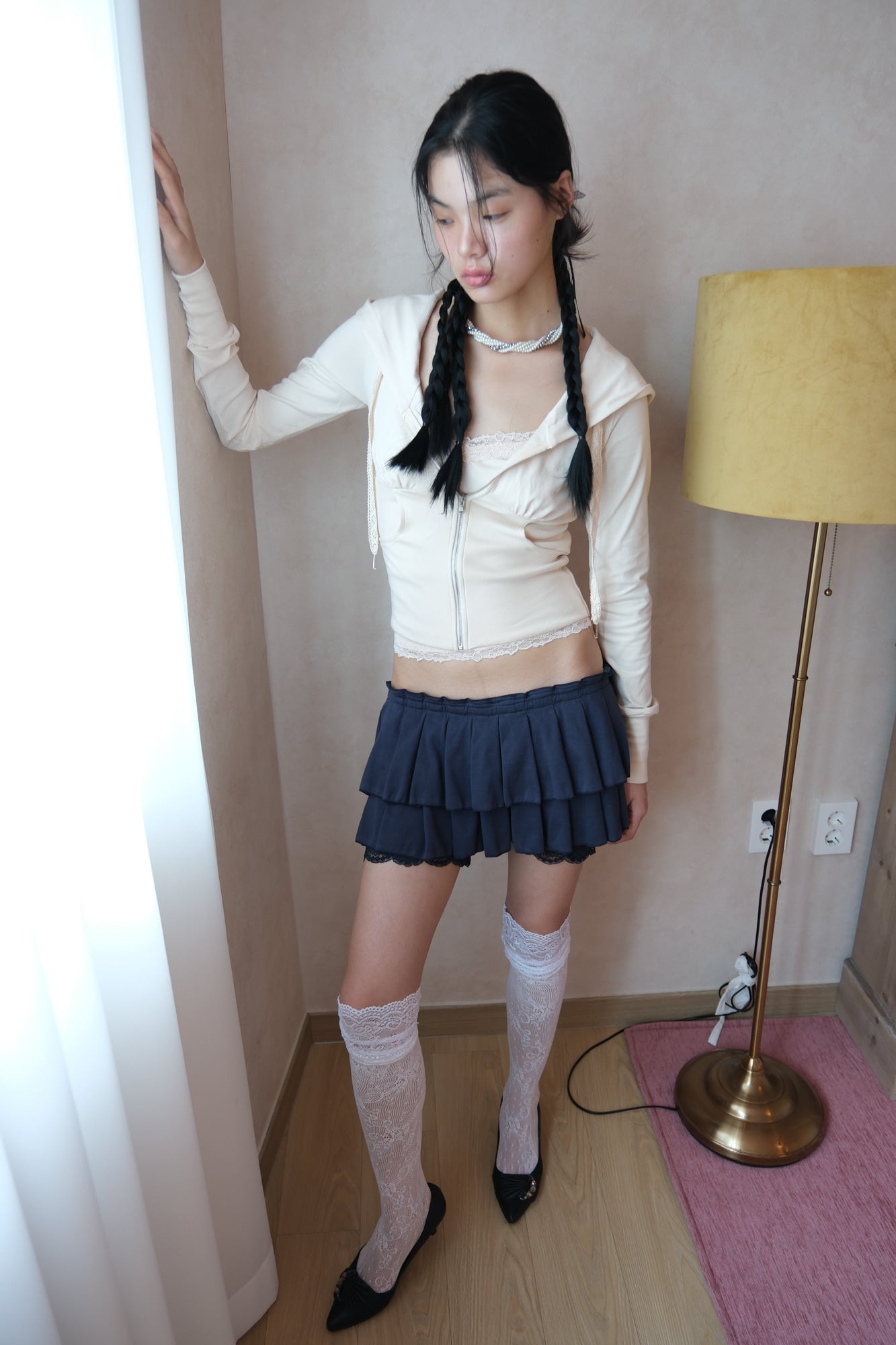 losesleepover-ss-26-low-rise-lace-hem-skort-navy-navy-s