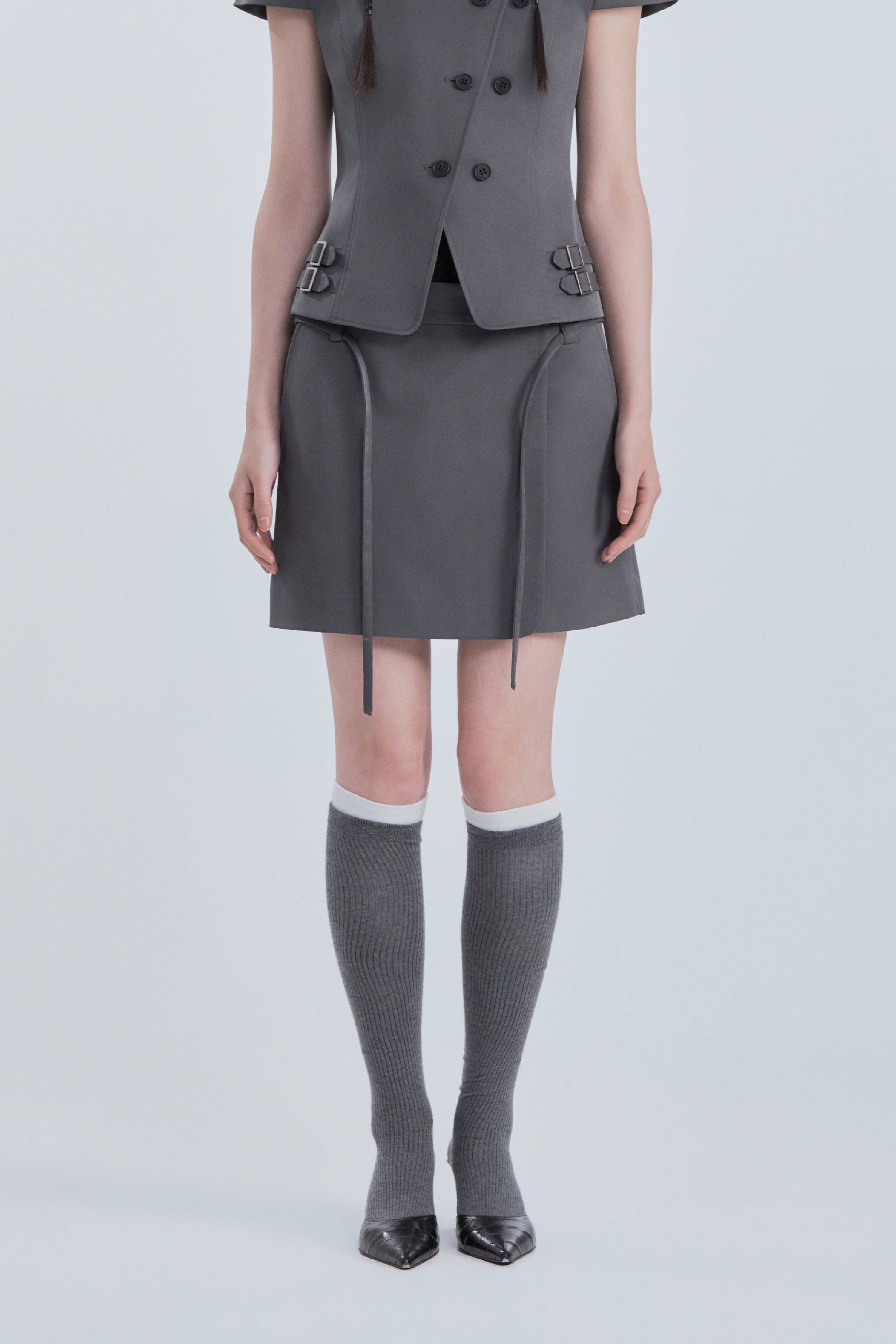 mausoleum-fw-26-bella-double-button-wrap-skirt-gray-gray-s