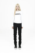 darling-you-are-bad-fw-26-unzipped-logo-t-shirt-black-tape-ver-white-white-s