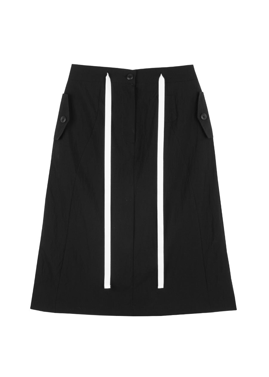 woohwa-fw-26-wh-strap-block-skirt-black-black-s