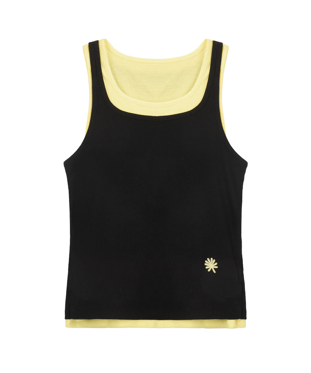 dandel-ss-26-dd-layered-rib-sleeveless-black-black-s