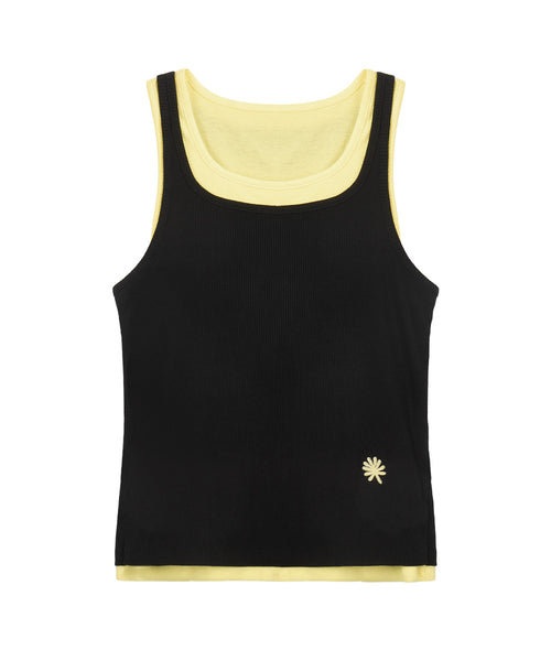 dandel-ss-26-dd-layered-rib-sleeveless-black-black-s