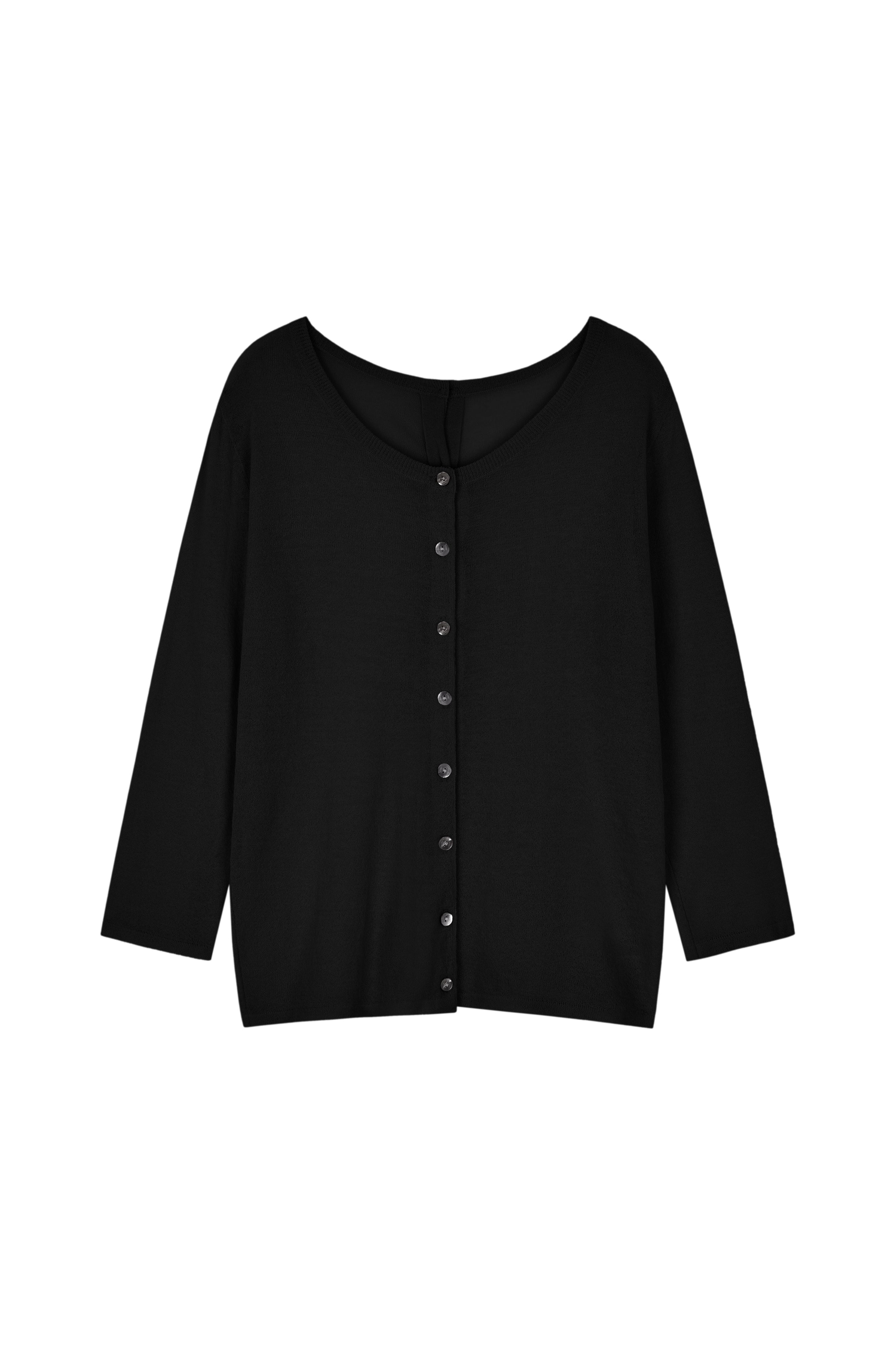 repos-ss-25-half-&-half-cardigan-(black)