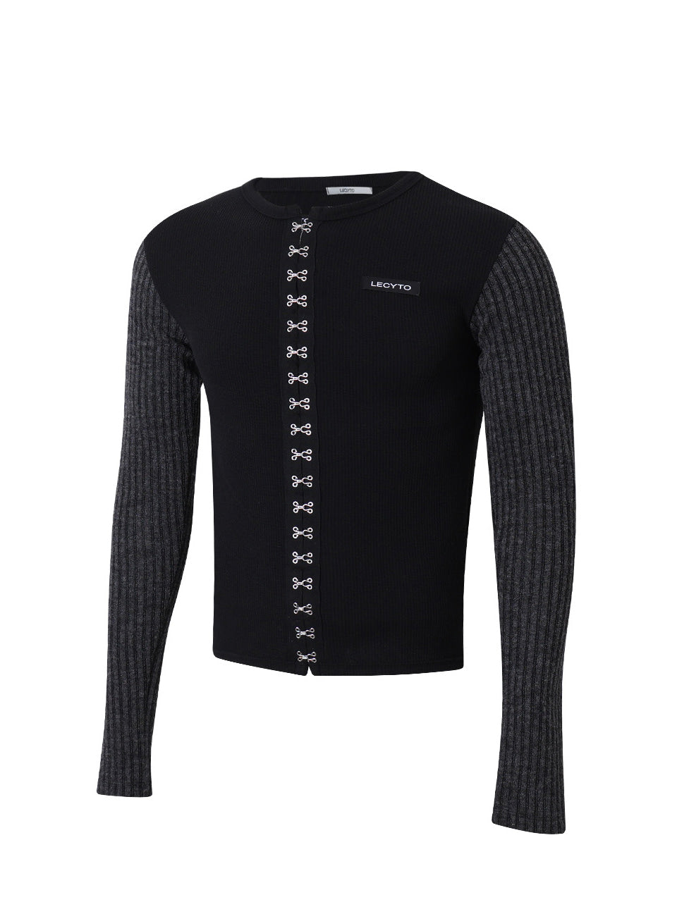lecyto-fw-26-hook-line-slim-t-shirt-black-black-s