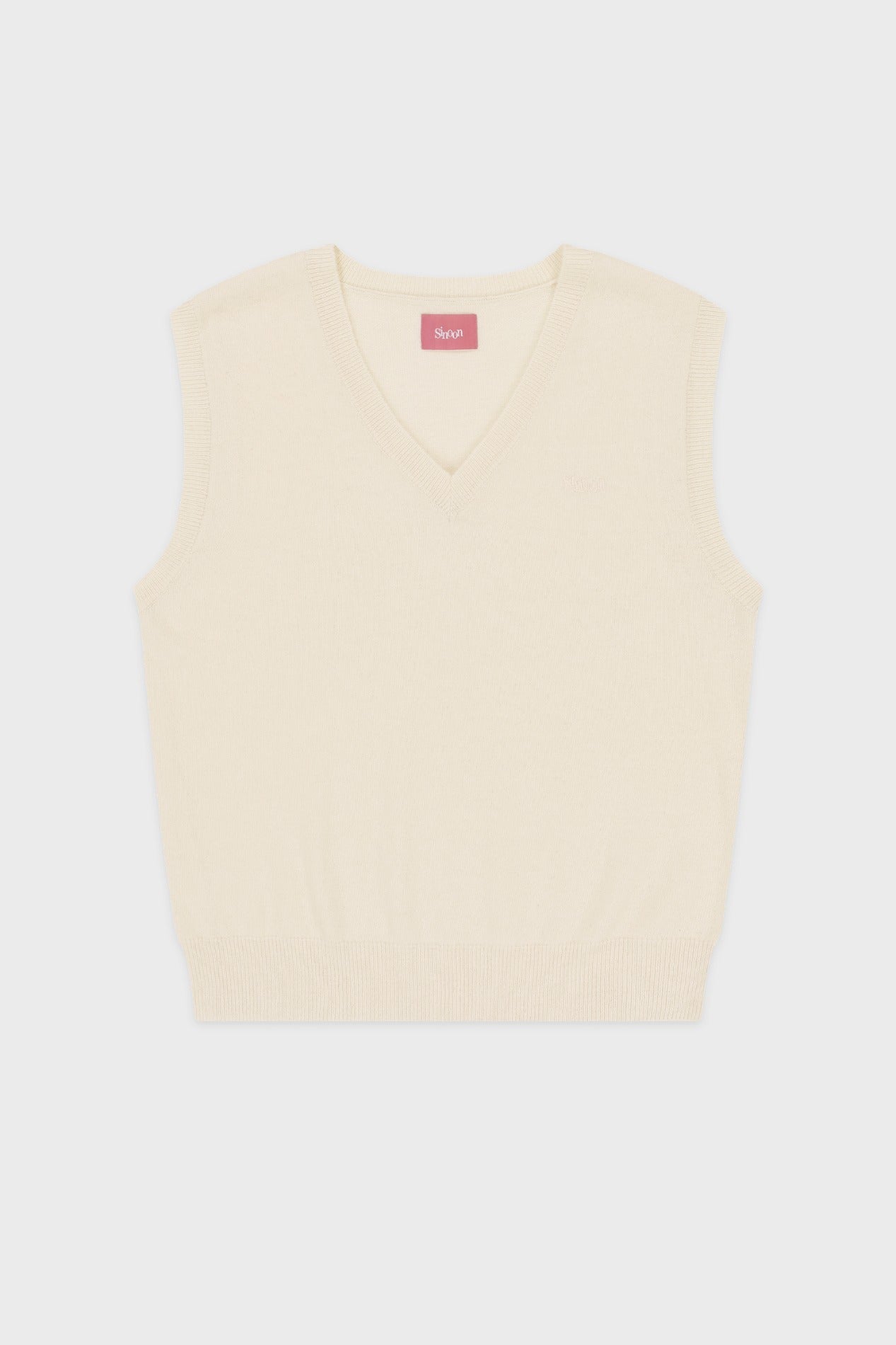 sinoon-fw-25-sinoon-plain-knit-vest-ivory-ivory-s