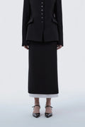 mausoleum-ss-26-contrast-layered-slim-line-long-skirt-black-black-s