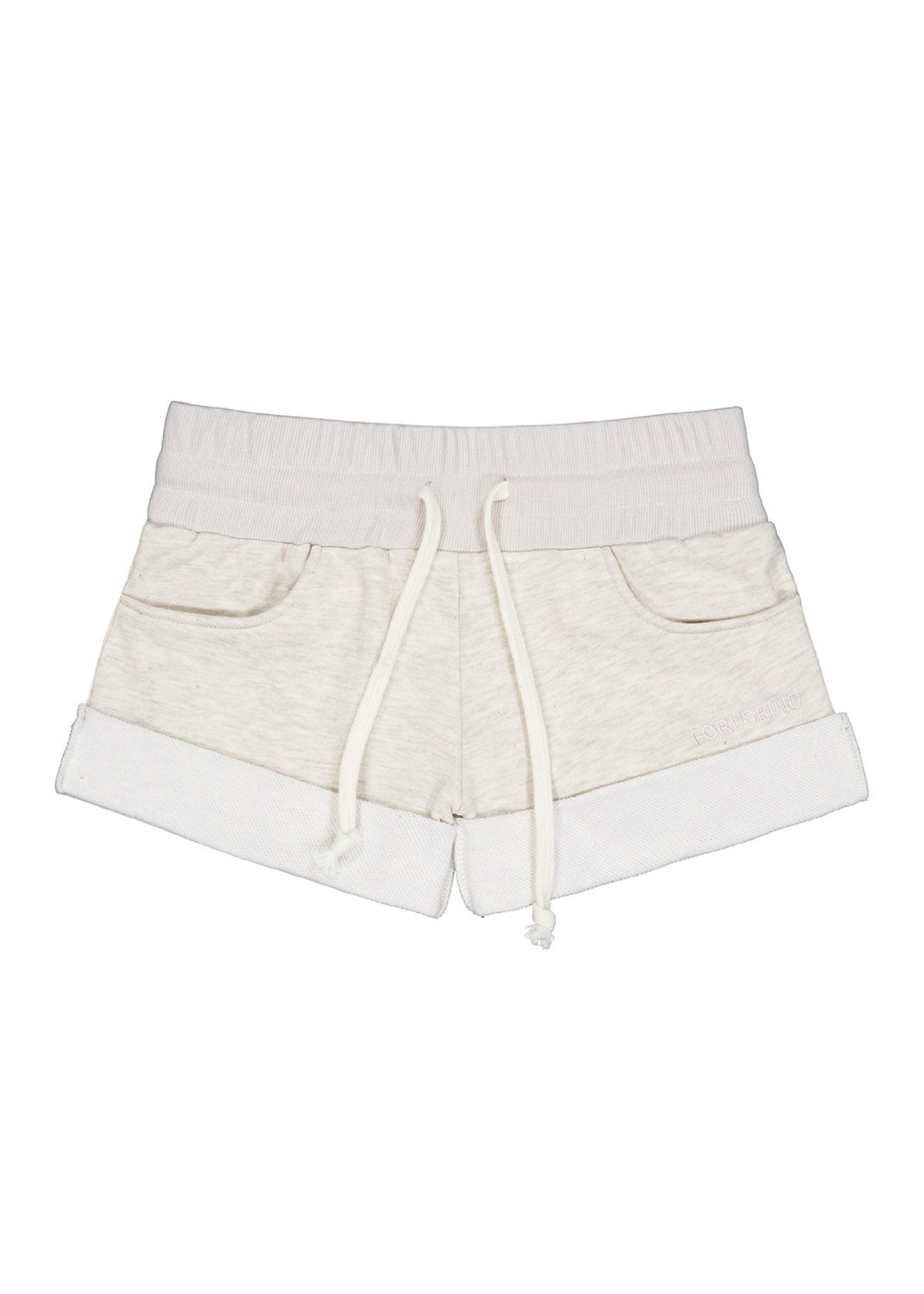 forusring-ss-26-cupid-mini-sweat-shorts-melange-ivory-melange-ivory-s