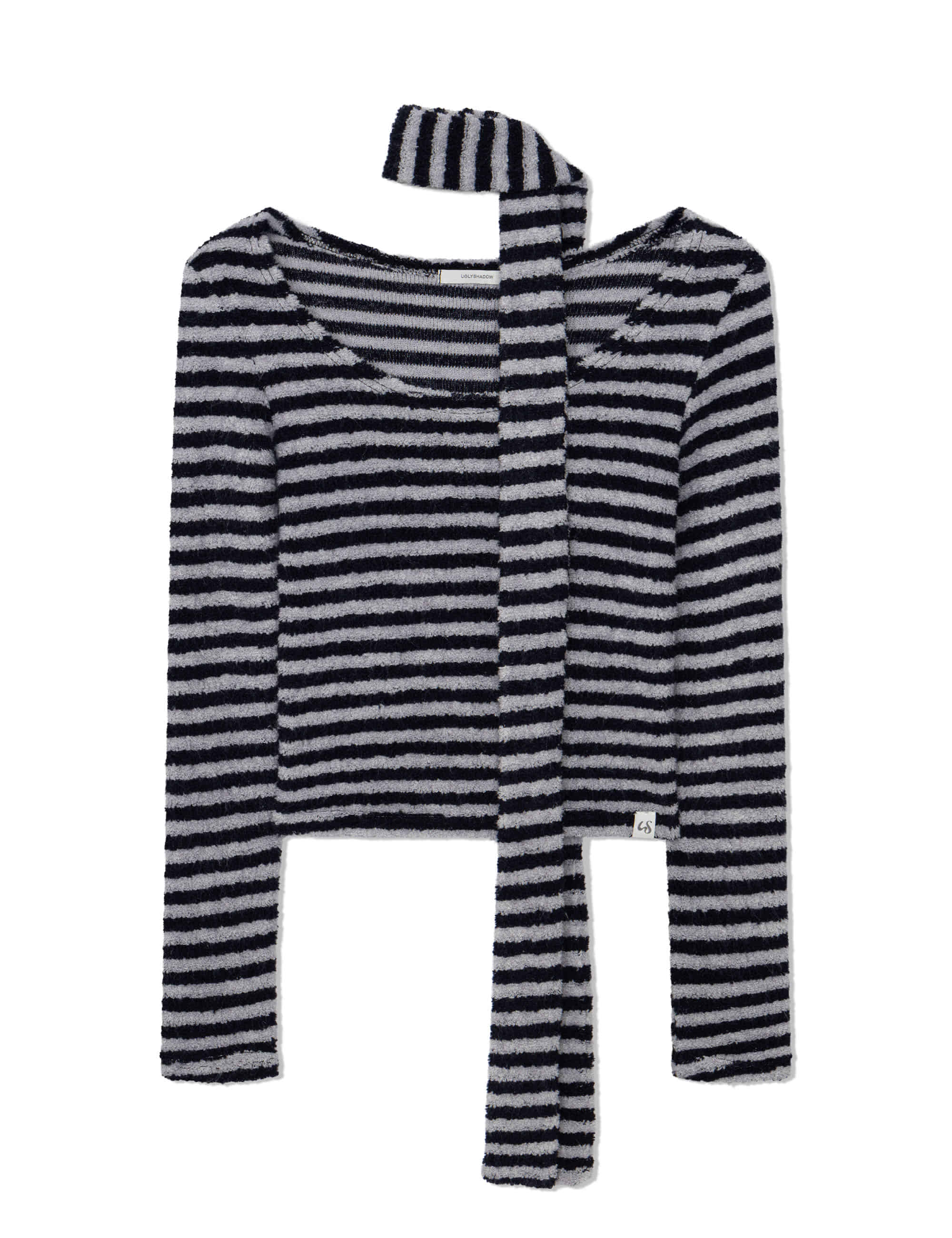 ugly-shadow-fw-25-scarf-round-t-shirt-st-navy-st-navy-s