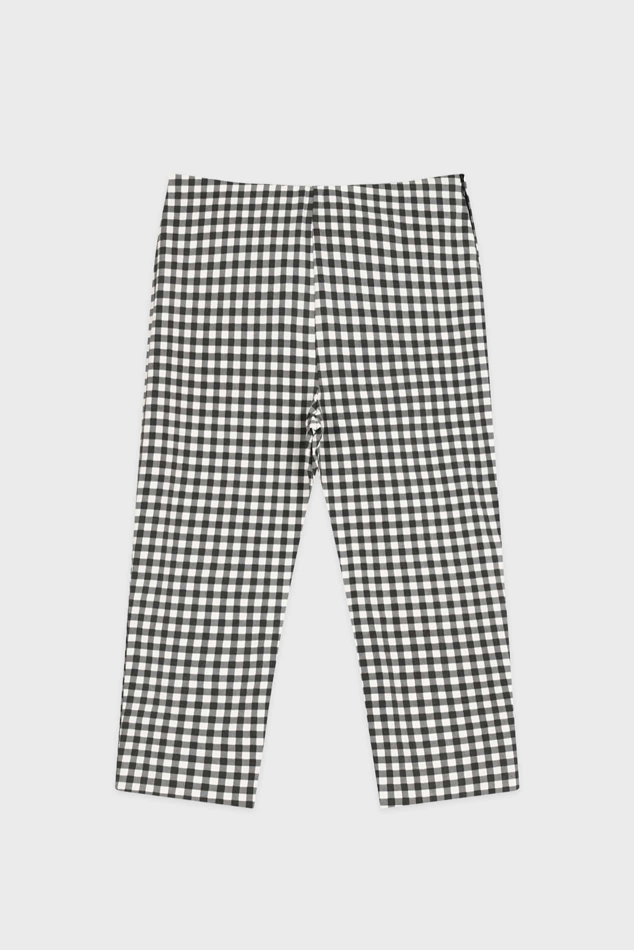 sinoon-ss-25-gingham-capri-pants-black-black-s