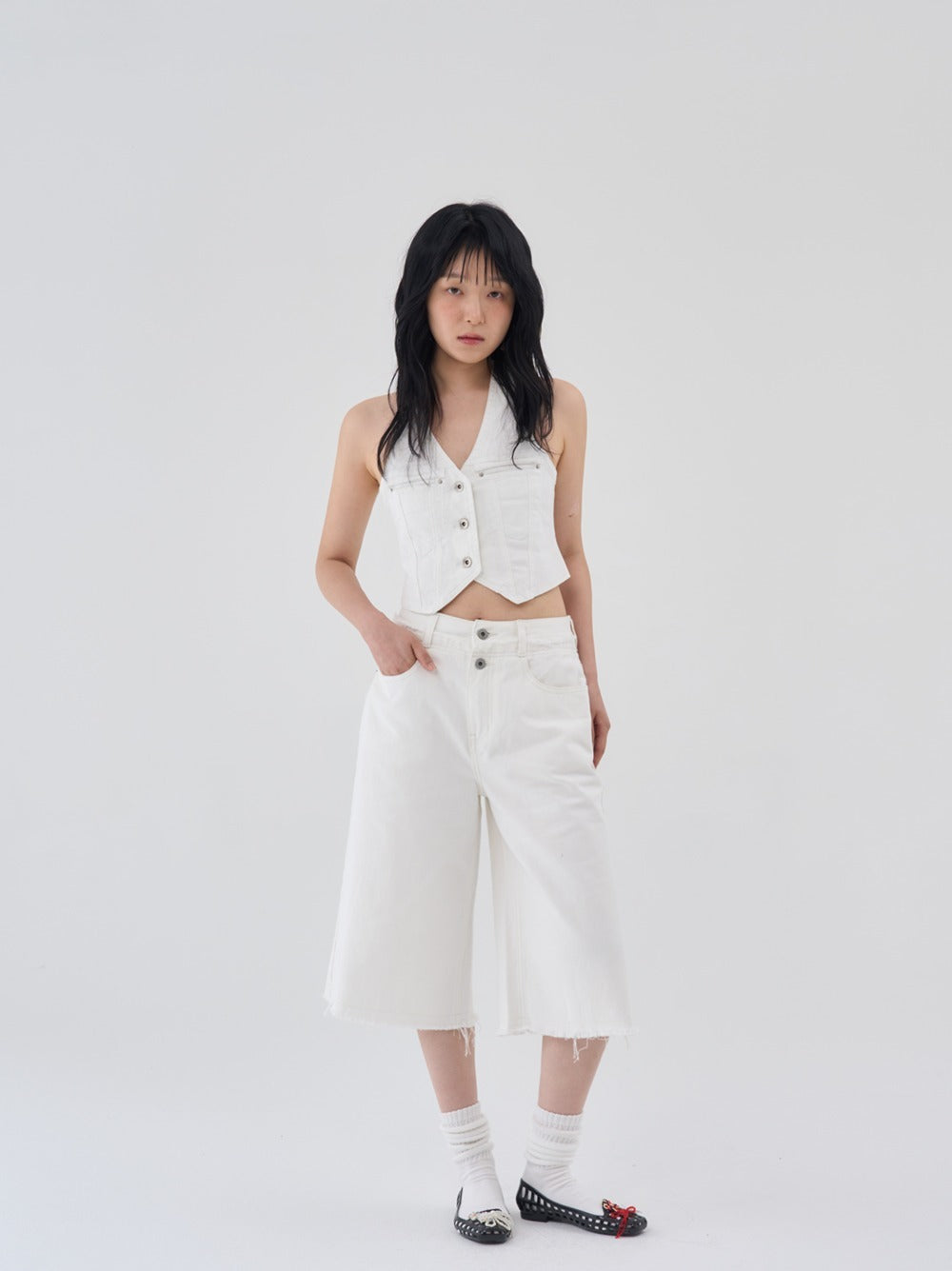 call-out-new-year-fw-25-washed-cotton-double-ob-pants-white-white-s