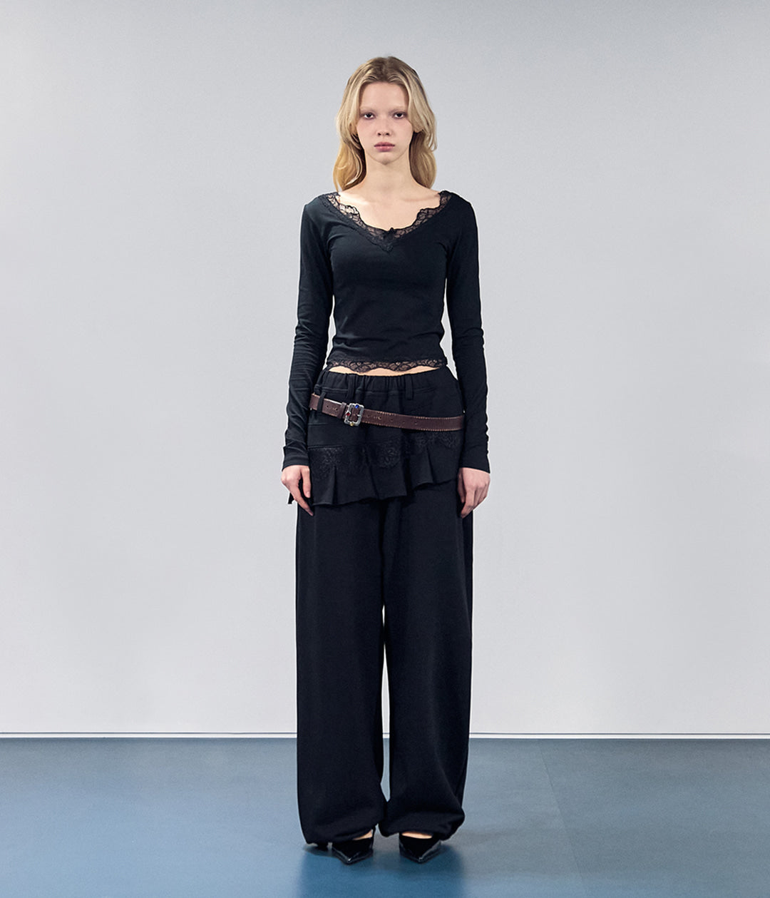 hagamos-ss-26-pleats-layered-sweatpants-black-black-s