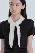 mausoleum-fw-26-sheer-pleated-scarf-black-black-s