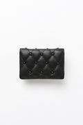 losesleepover-ss-25-mini-stud-puff-cow-leather-wallet-*black