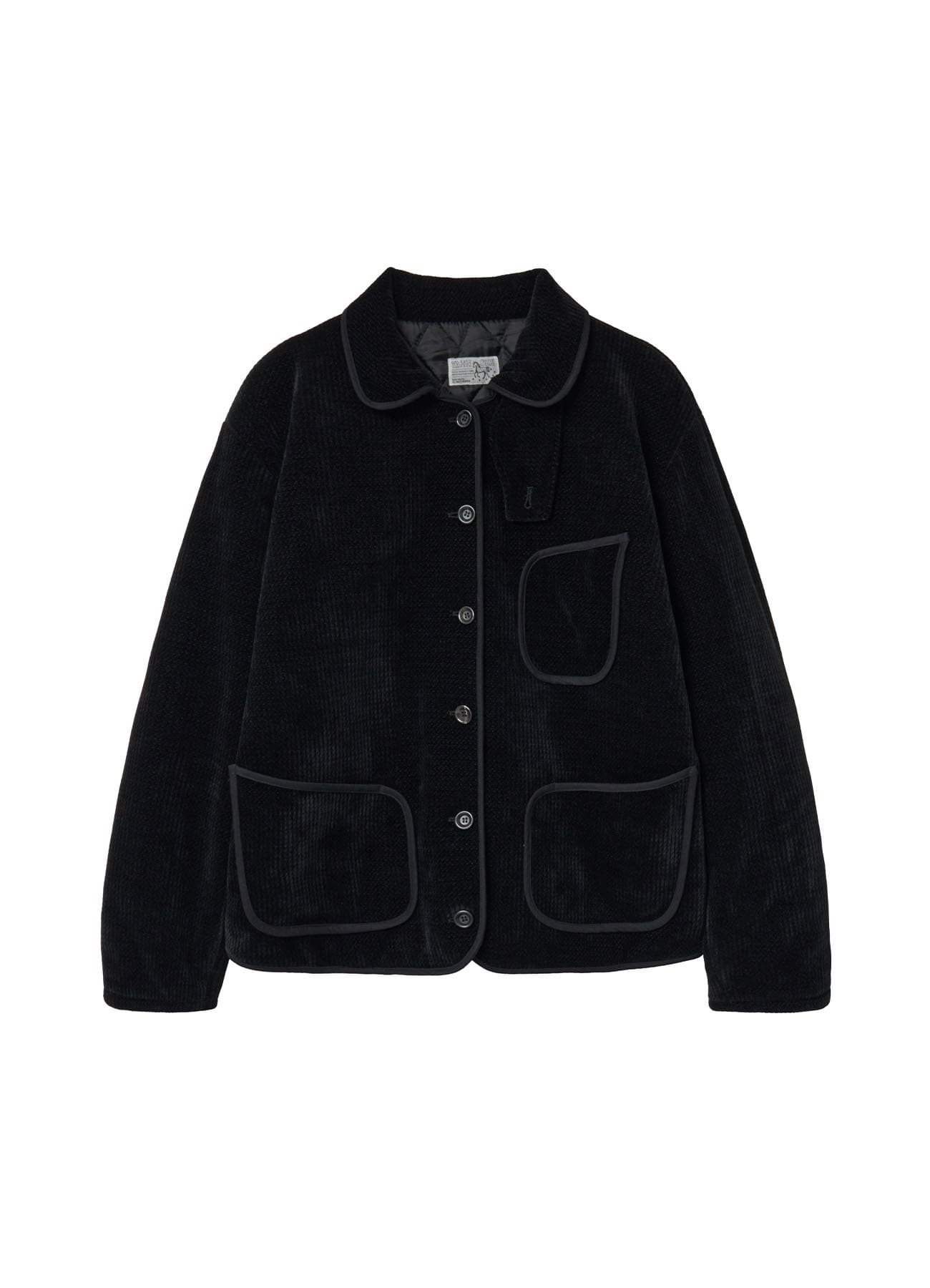 yahn-sisi-fw-25-velour-work-jacket-black-black-s