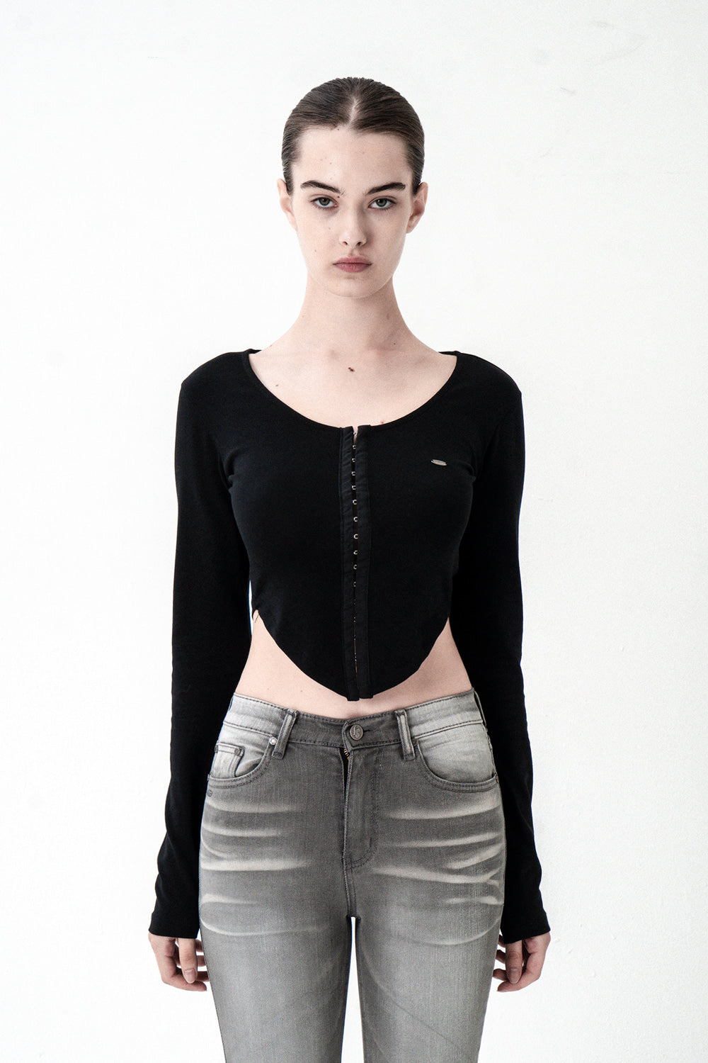 synerjyn-fw-25-tape-cutting-long-sleeve-black-black-s