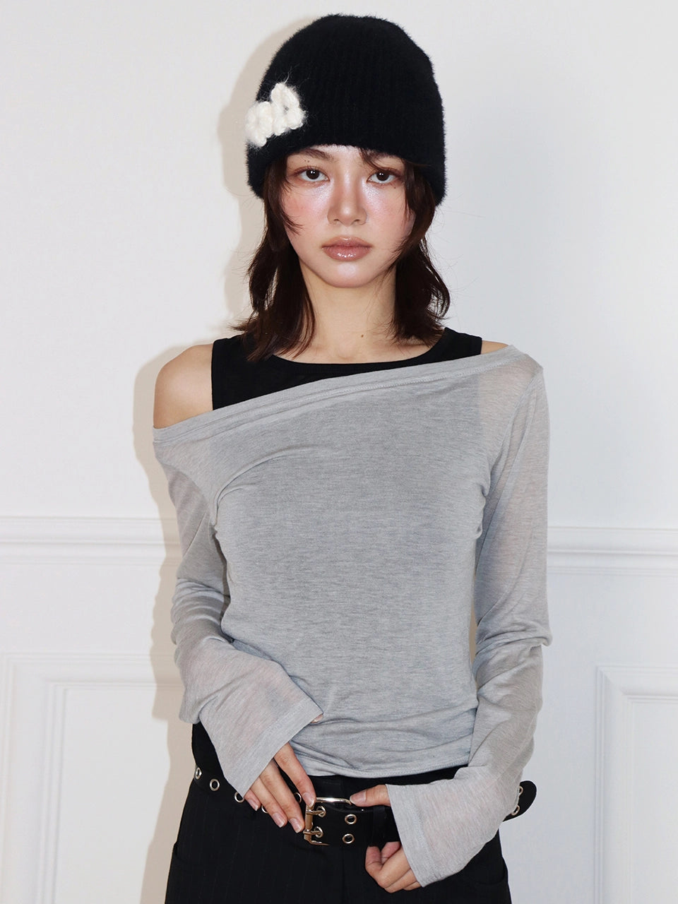 meenderi-fw-24-2way-sheer-layered-top-black