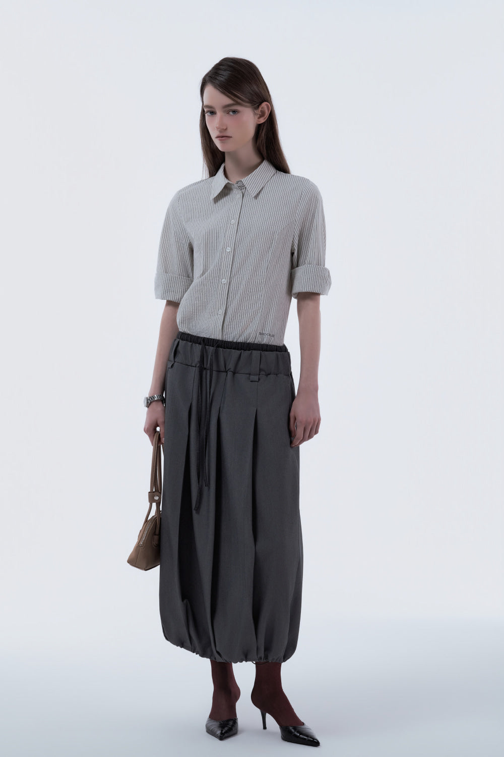 mausoleum-ss-26-gingham-waistband-layered-balloon-pleated-skirt-grey-grey-s