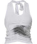 [FLAREUP] Vanish Halterneck Top_White