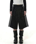 plasmasphere-ss-26-ten-dot-lace-track-bermuda-shorts-2color-black-s