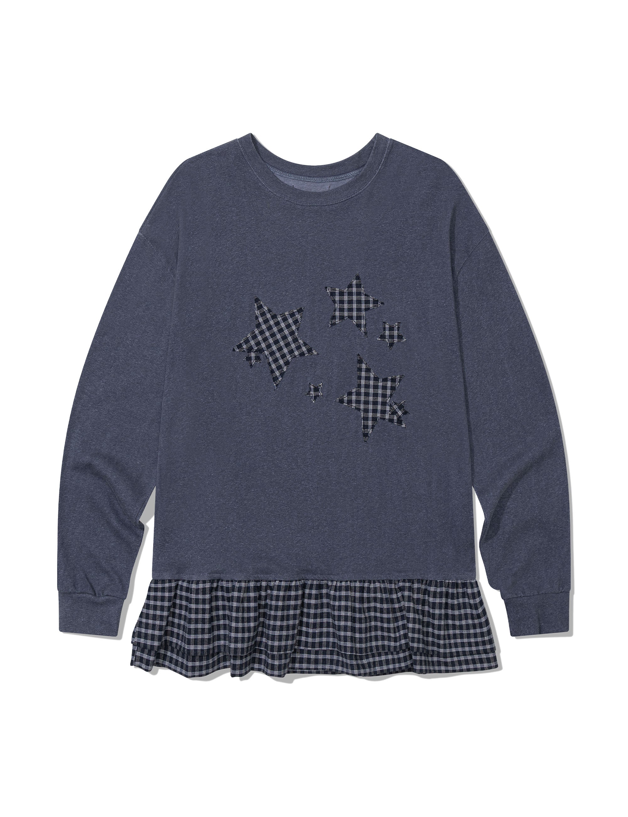 ugly-shadow-fw-25-star-frill-longsleeved-t-shirt-blue-blue-s