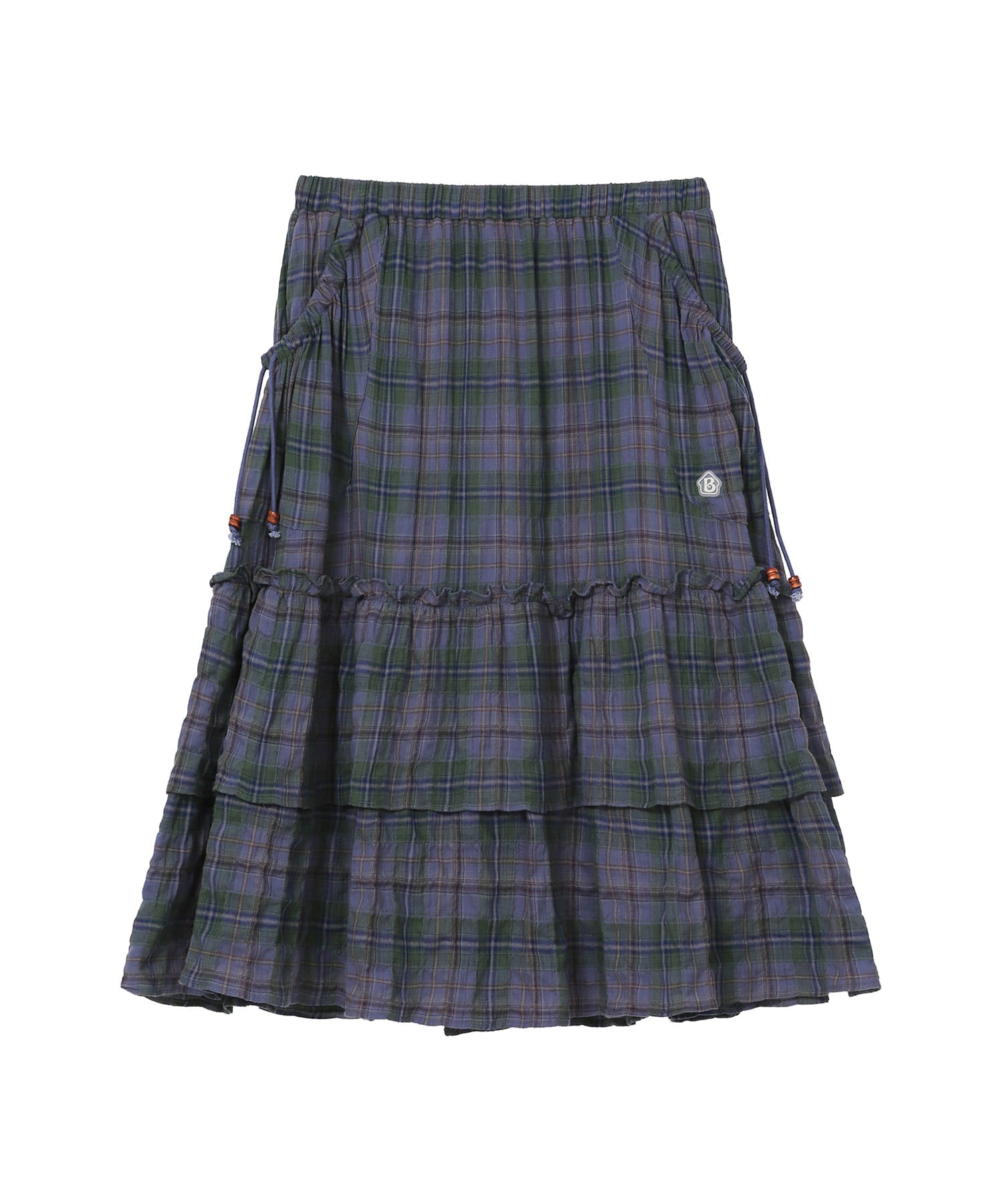 bauf-fw-26-frill-pocket-check-skirt-purple-purple-s