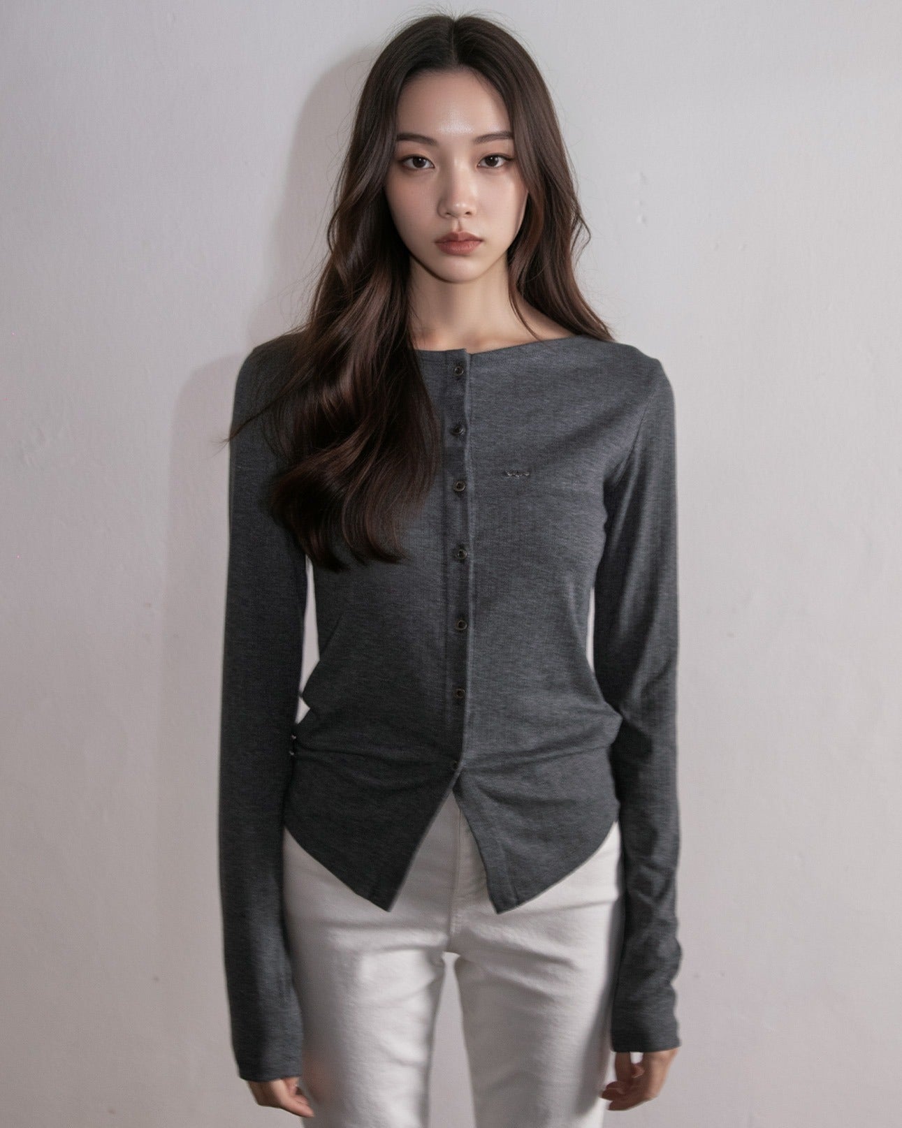 magoren-seoul-ss-26-metal-triclipse-open-boat-neck-long-sleeve-melange-charcoal-melange-charcoal-s